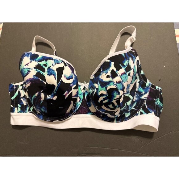 Torrid Perfect T-Shirt Bra Women's Layered Wings Black Underwire Size 38C - Picture 1 of 8